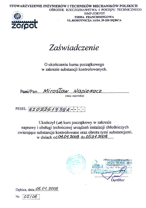 Certyfikaty 02